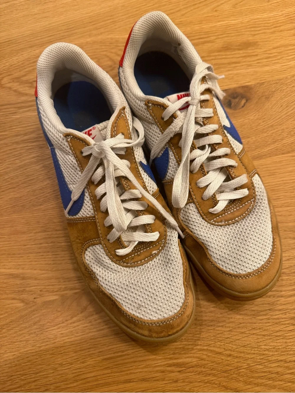 Nike Field General 82 Culture of Football Brown White Blue Sz 10